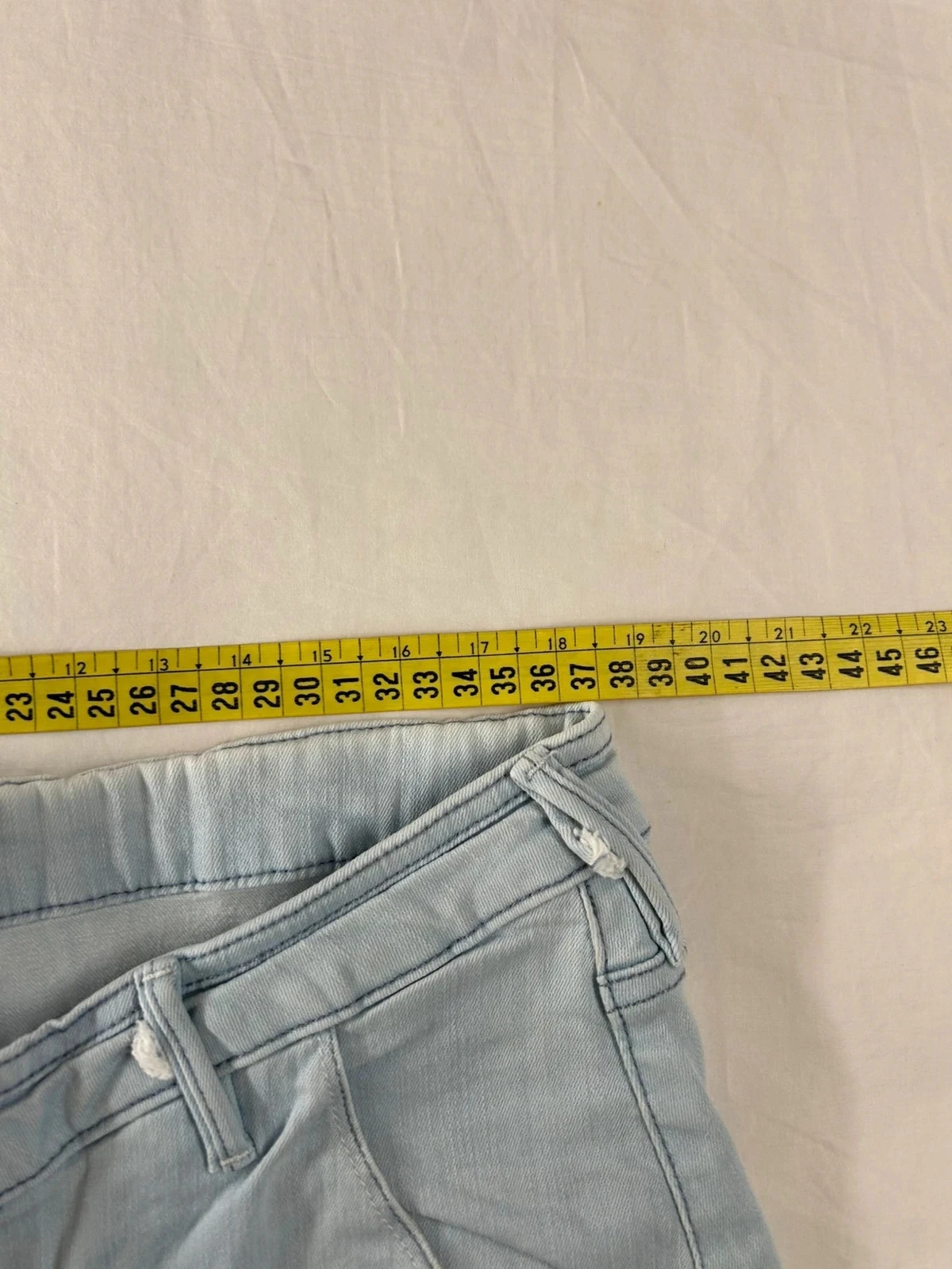 Jeans skinny azuis claros turquesa maison scotch amsterdams blauw w30 l32 – photo 9